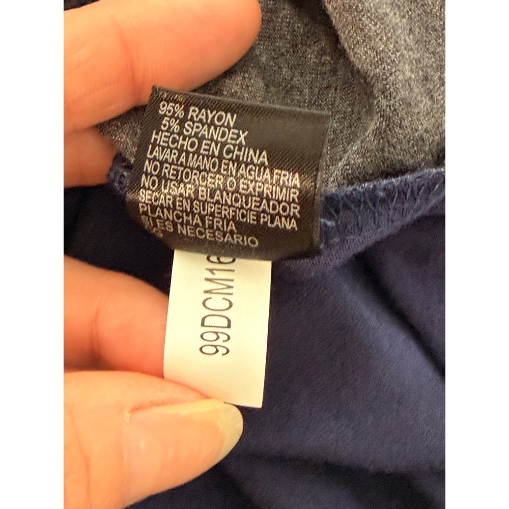 Cremieux Womens Colorblock T-Shirt Dress Navy Orange Gray Size S 99DCM16 - Picture 8 of 9